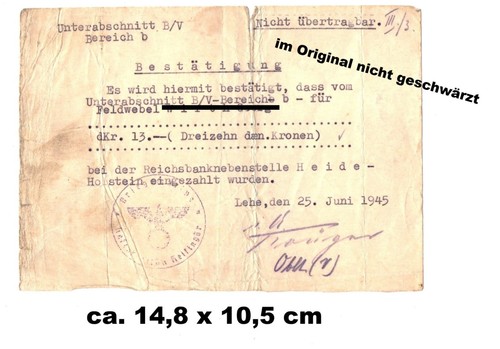Dokument feldweb wehrmacht - dokument,