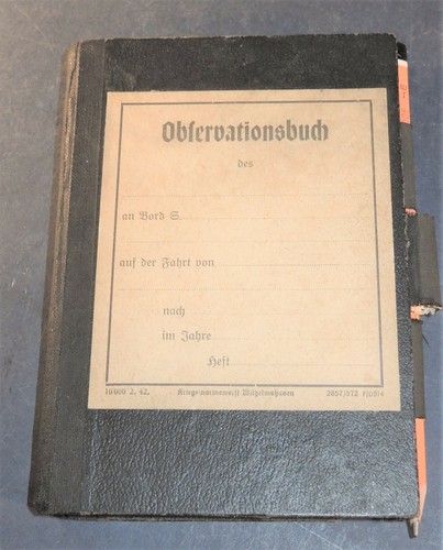 Observationsbuch kriegsmarine - observationsbuch,