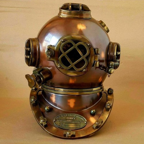 Vintage marine taucherhelm - vintage,